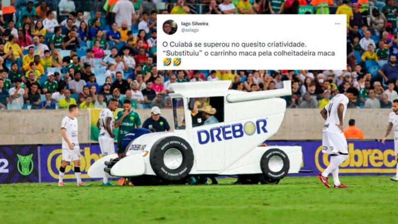 Carrinho-maca do Cuiabá faz sucesso na web e internautas pedem até ‘rolê’