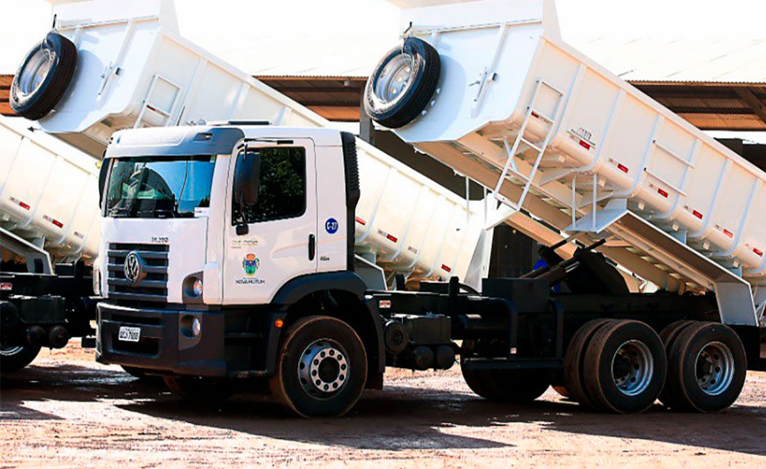 Nova Mutum: prefeitura locará maquinários e caminhões para manutenção em estradas; investimento de R$ 4,1 milhões