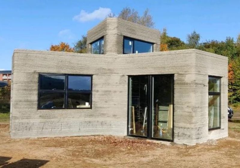 Casa de concreto é construída com impressora 3D em cinco semanas
