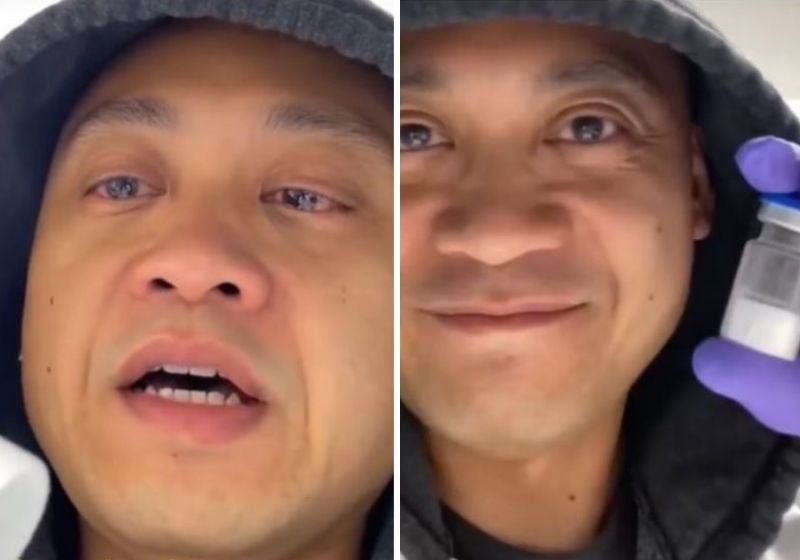 Cientista vai às lágrimas ao ver remédio que ele criou contra o câncer pronto