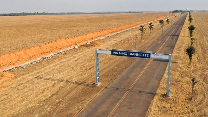 Assinado contrato para duplicar avenida até o aeroporto em Sinop por R$ 3,8 milhões