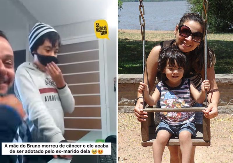 Pai solo adota filho da ex-esposa que morreu de câncer e surpresa emociona: VÍDEO