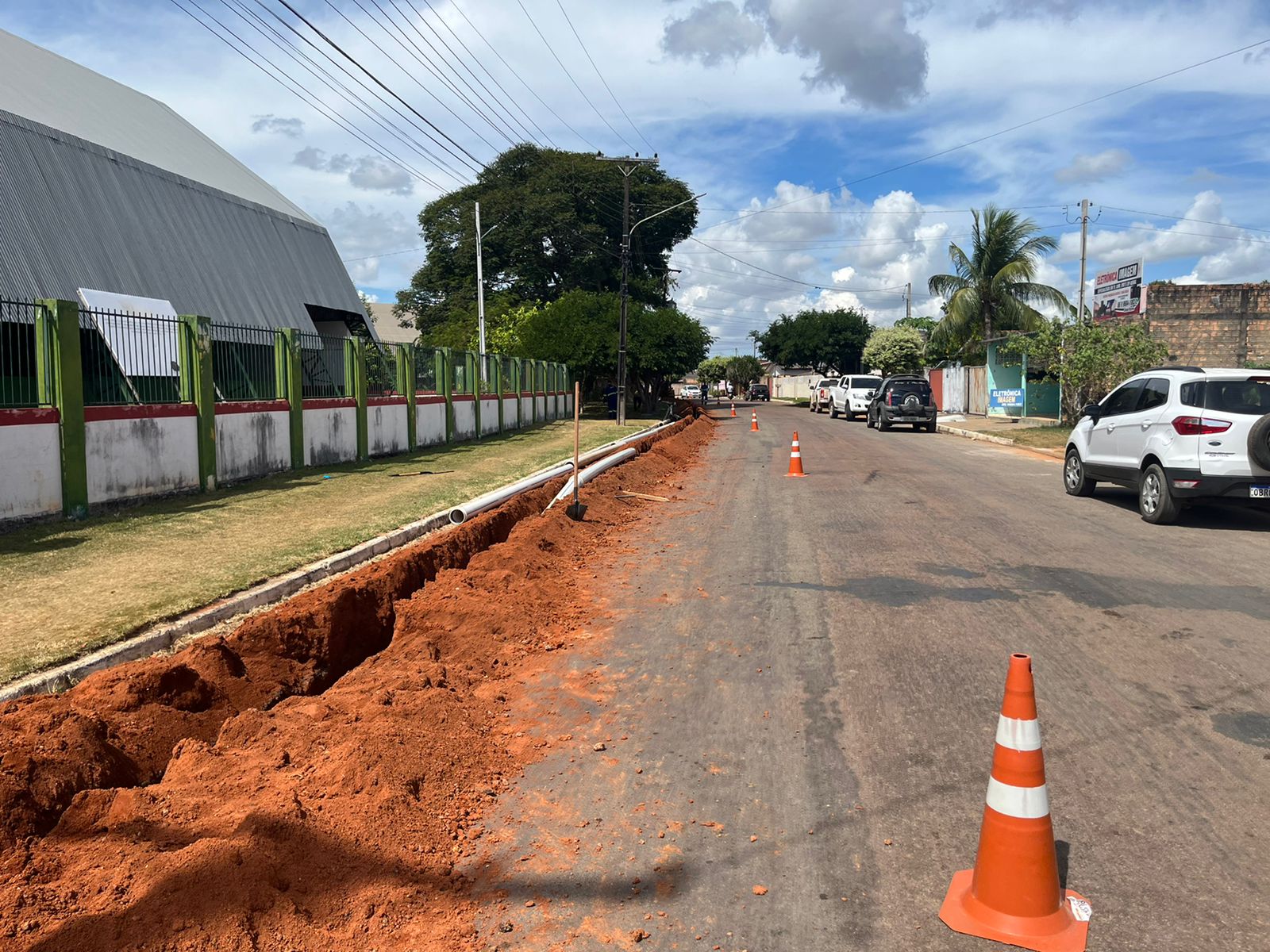 Obras da adutora reforçam sistema de abastecimento de água tratada Matupá
