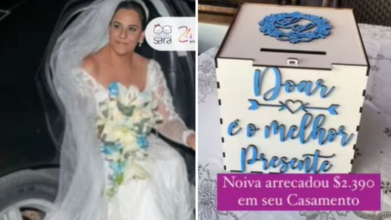 Noiva pede doações a pessoas com câncer como presente de casamento