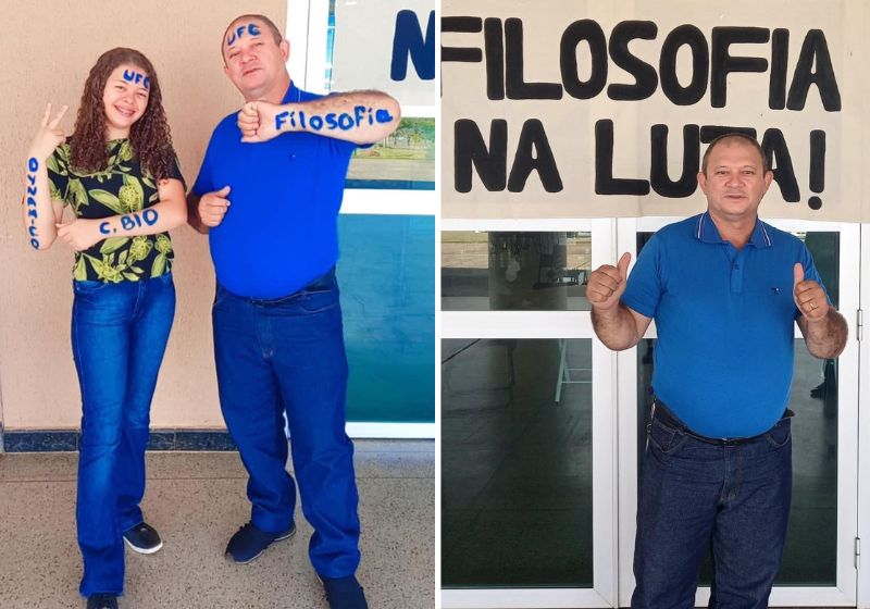 Pai e filha passam juntos em universidade pública: “Realizando sonho aos 50 anos”