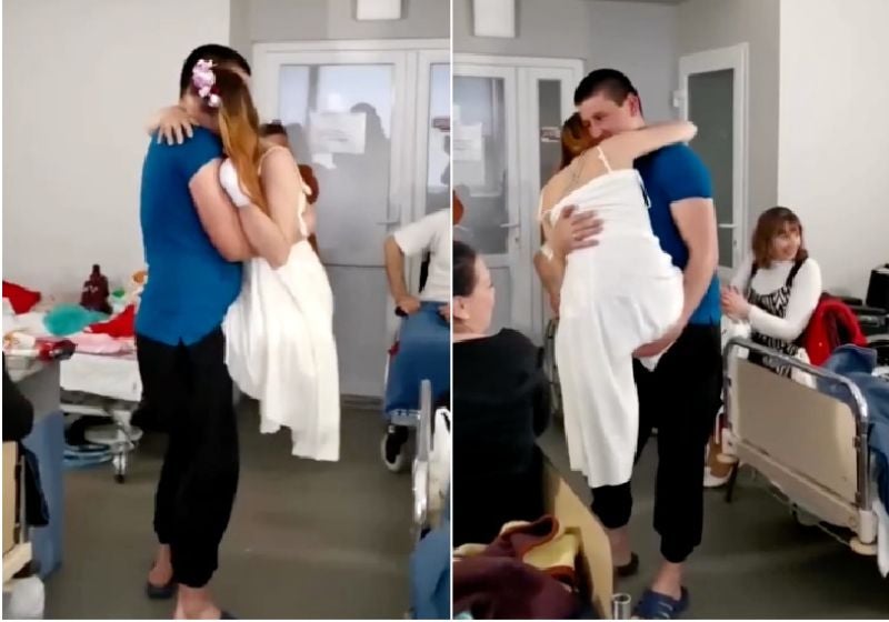 Ucraniana que perdeu as pernas na guerra dança pela 1ª vez com marido. Vídeo