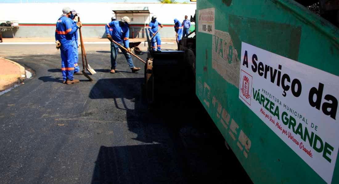 Várzea Grande: Kalil quer concluir ano com 95 km de ‘asfalto novo’