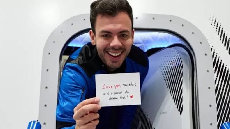 Mineiro Victor Hespanha se torna 2º brasileiro a viajar ao espaço
