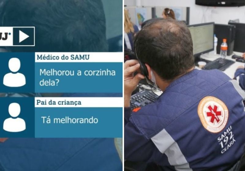 Por telefone, médico do Samu salva bebê de 44 dias que engasgou