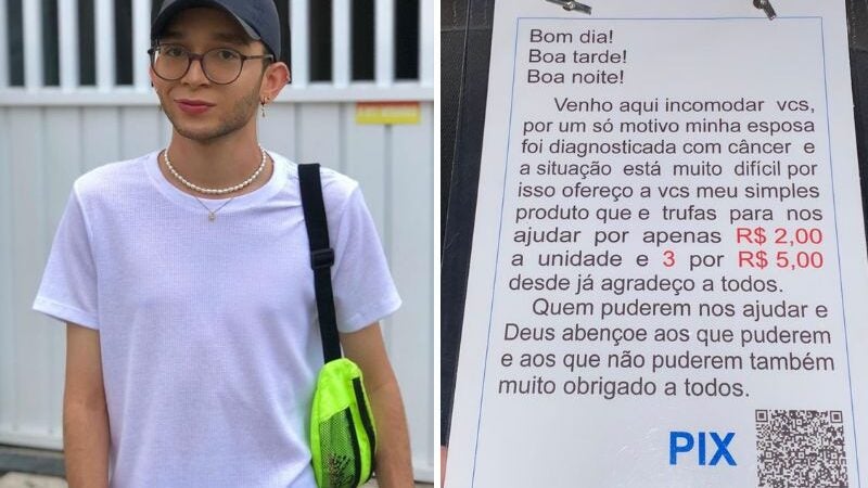 Passageiro arrecada R$ 11 mil e ajuda motorista que tem esposa com câncer