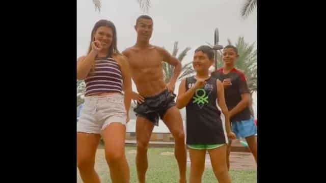 Cristiano Ronaldo viraliza no TikTok: ‘Desenrola, bate, joga de ladinho’