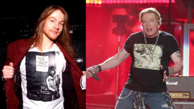 Antes e depois dos astros do rock