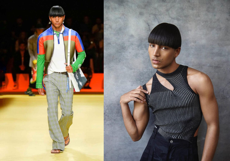 Jovem Pataxó vira modelo internacional da Armani e Dsquared2 em Milão