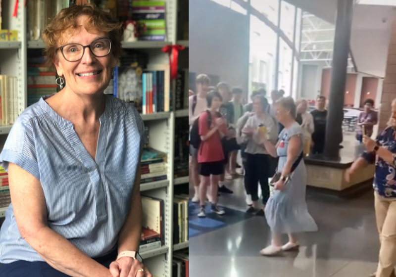 Professora ganha linda homenagem de alunos ao anunciar aposentadoria. VÍDEO