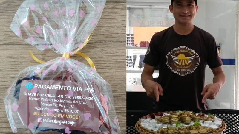 Vendedor de chocolates aposta na honestidade, vende fiado por Pix e aumenta faturamento