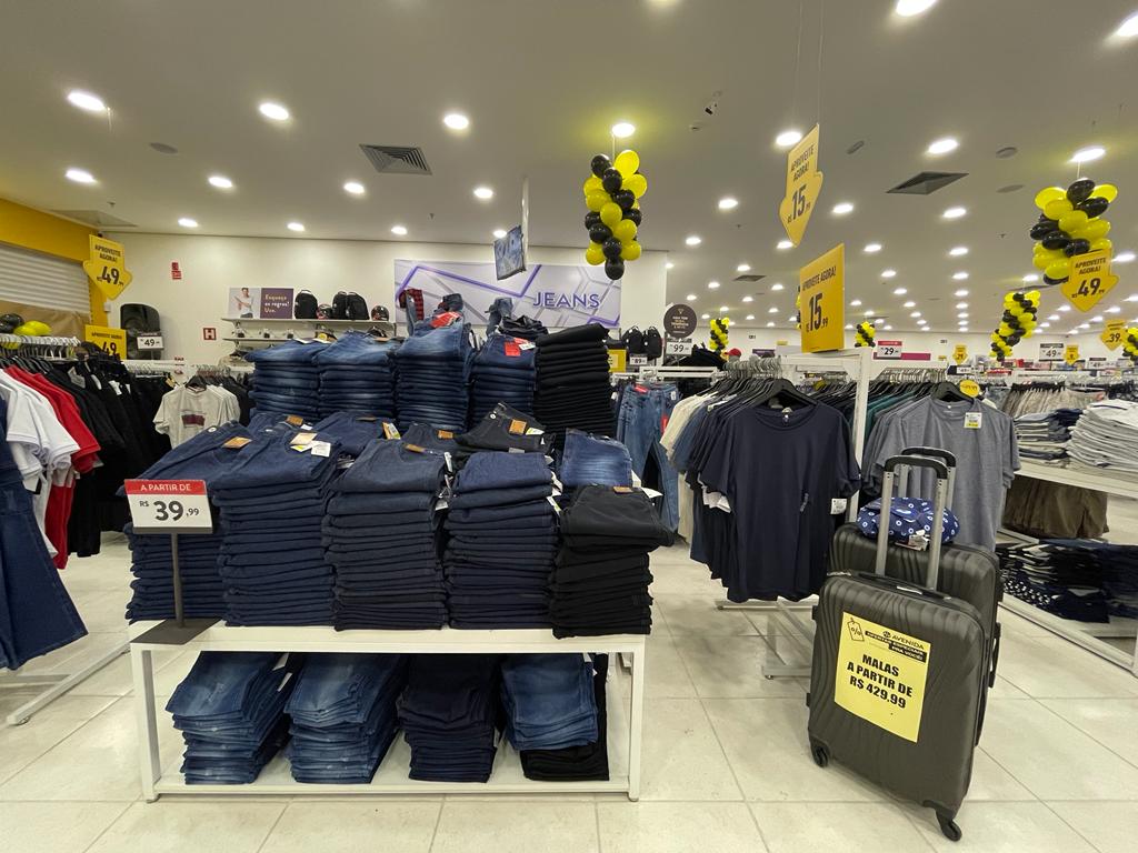 Mais de 40 mil peças estarão disponíveis na inauguração da nova loja Avenida no Shopping Sinop