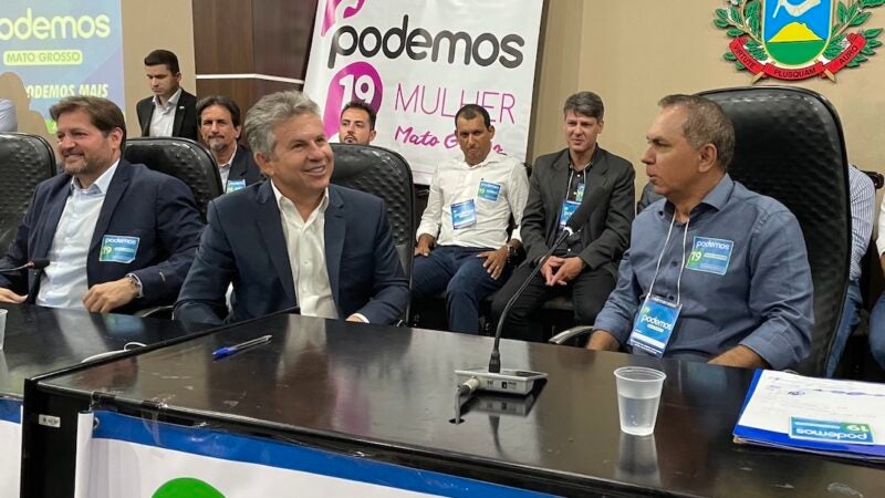 Podemos faz convenção e confirma apoio à reeleição de Mauro Mendes