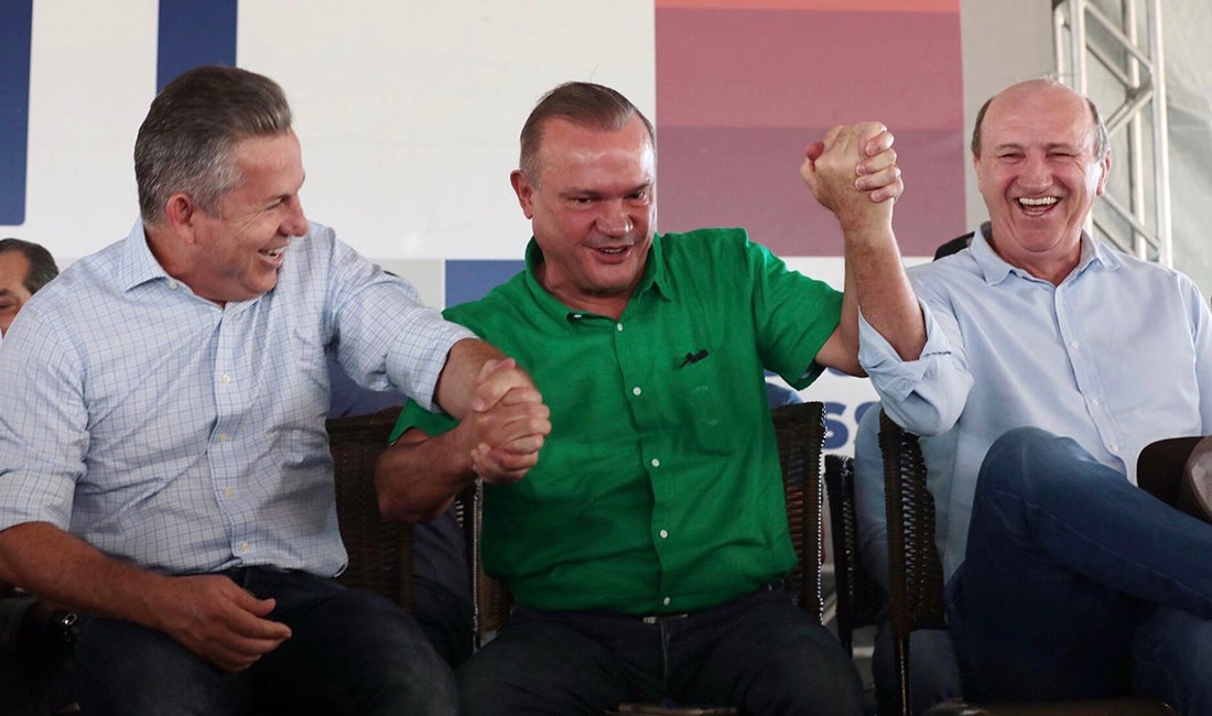 Dirigentes de partidos aliados Mauro Mendes debatem proposta de palanque aberto para Senado