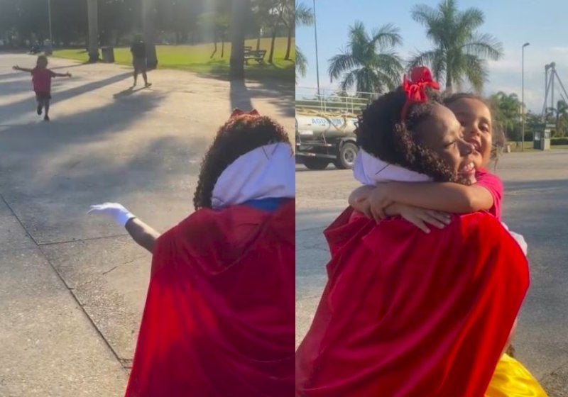 Branca de Neve preta encanta menina no parque: ‘Melhor dia da minha vida’