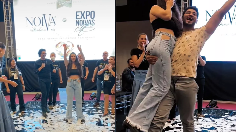 Noiva pega cupom da sorte em sorteio e vai realizar sonho de se casar. Vídeo viral