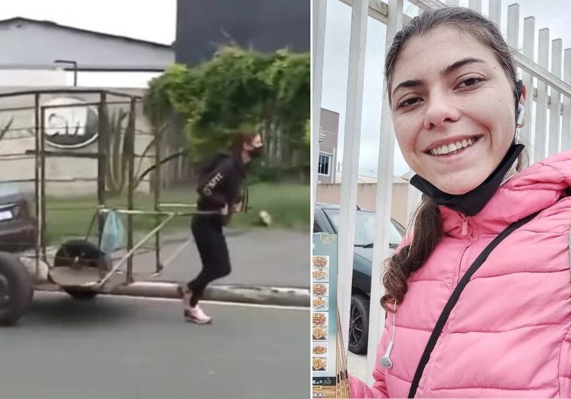 Catadora que puxa carrinho de 120Kg para pagar faculdade ganha ajuda de internautas