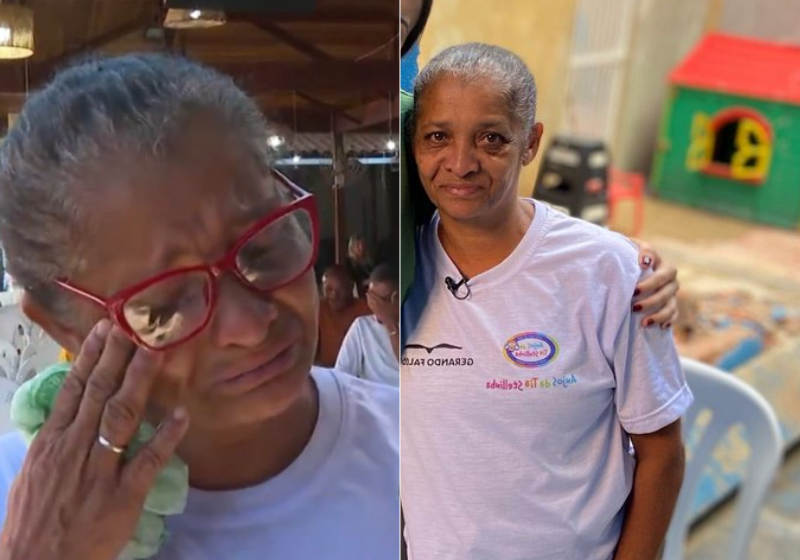Dona Janete agradece doações, após chorar na TV por falta de comida em casa. VÍDEO