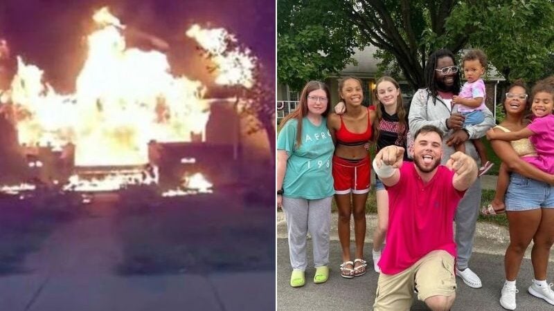 Entregador de pizza enfrenta chamas e salva 5 crianças de incêndio