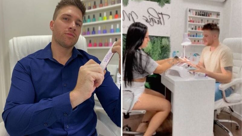Ex-soldador deixa emprego e faz sucesso como manicure: “Ganho três vezes mais”