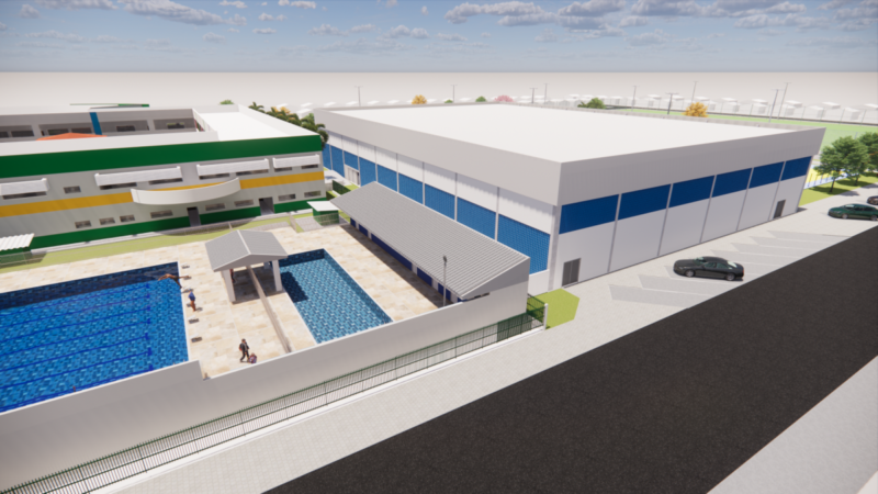 Ginásio poliesportivo será licitado em agosto em Lucas; investimento de R$ 5 milhões