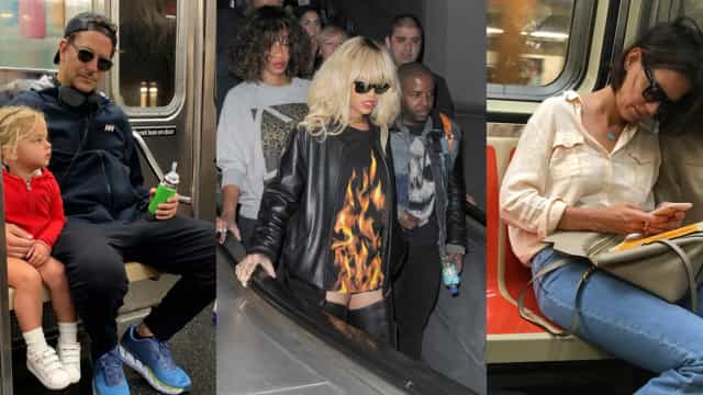 Famosos que usam transporte público!