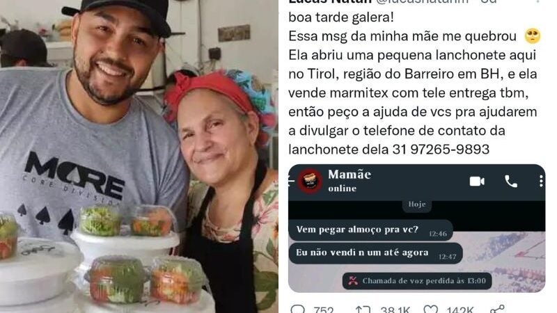 Internautas compram todas as marmitas de cozinheira que não vendeu nada