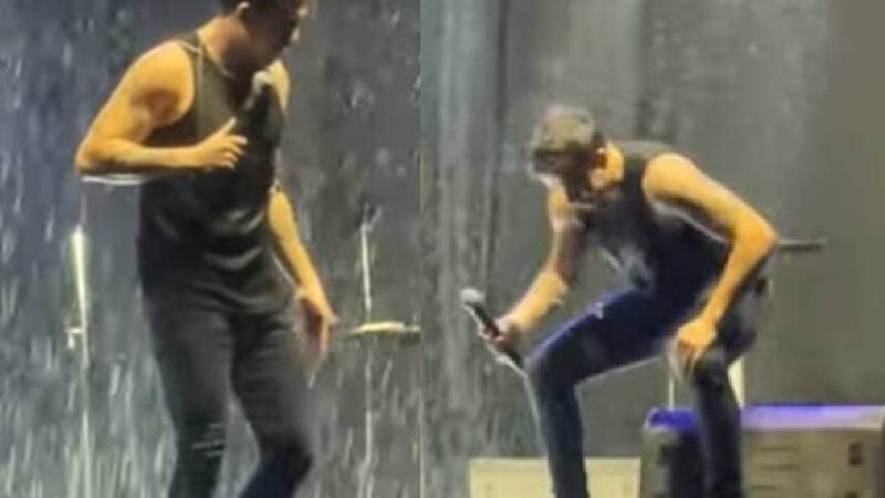 Whindersson mostra empatia e fica na chuva forte junto com fãs em show. VÍDEO