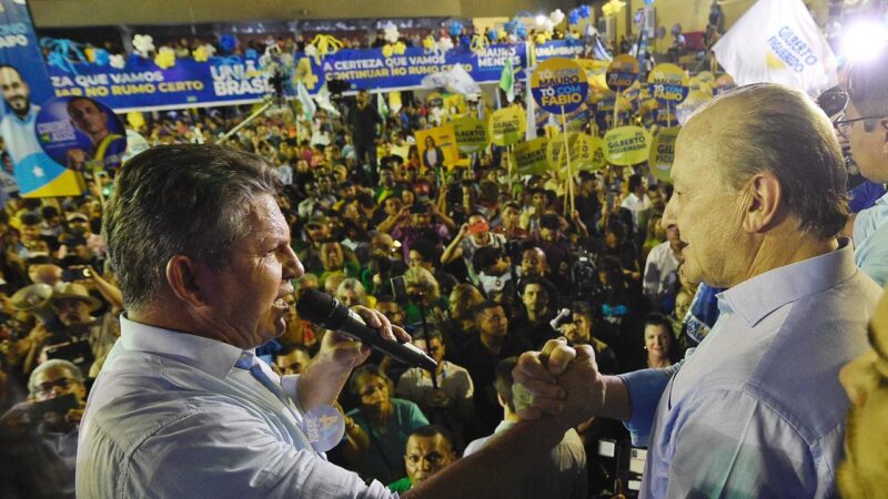 Mauro Mendes é confirmado em convenção candidato à reeleição e diz que debate será com eleitor