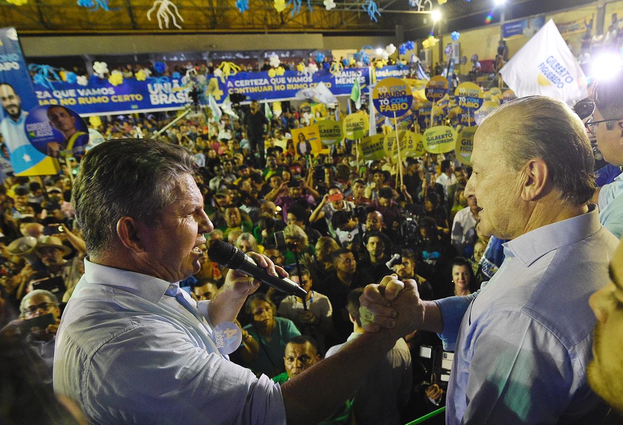 Mauro Mendes é confirmado em convenção candidato à reeleição e diz que debate será com eleitor