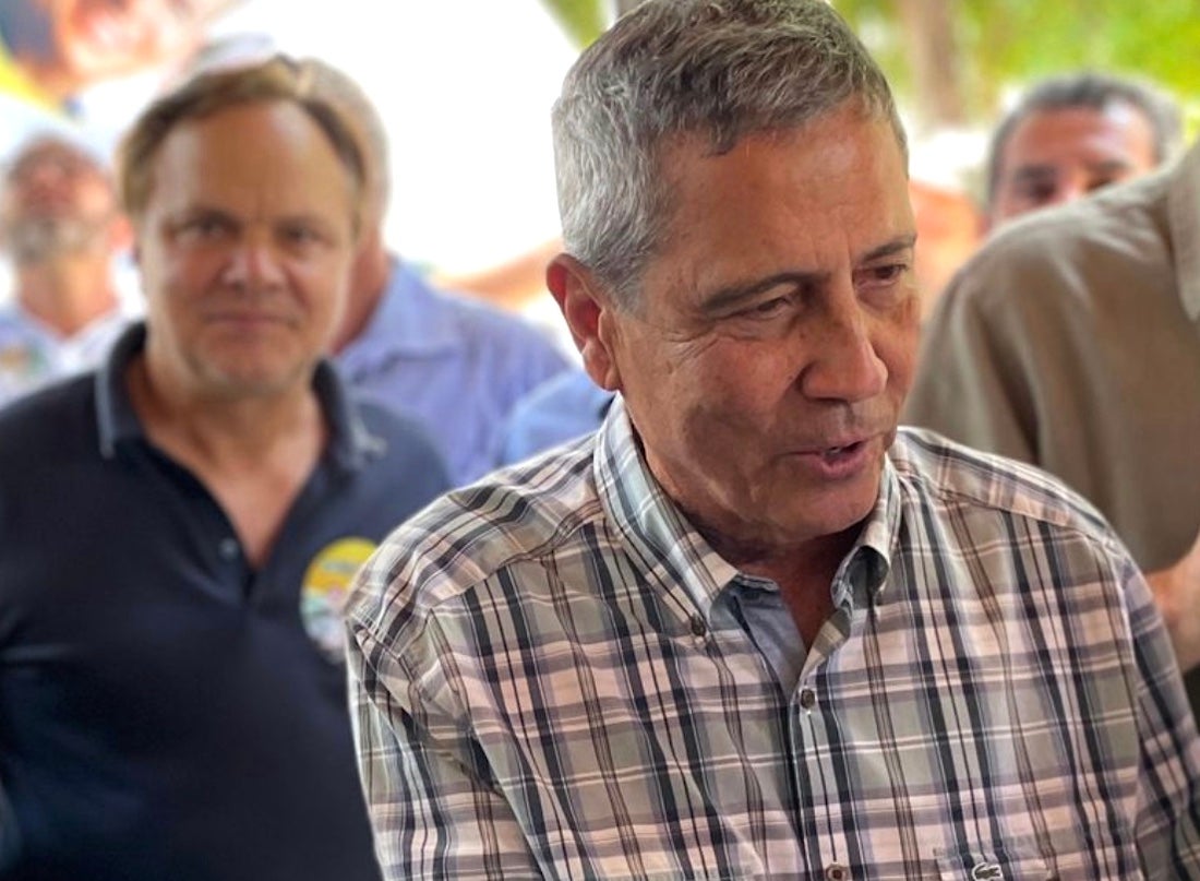 Candidato a vice na chapa de Bolsonaro faz campanha em Sorriso e à tarde em Sinop