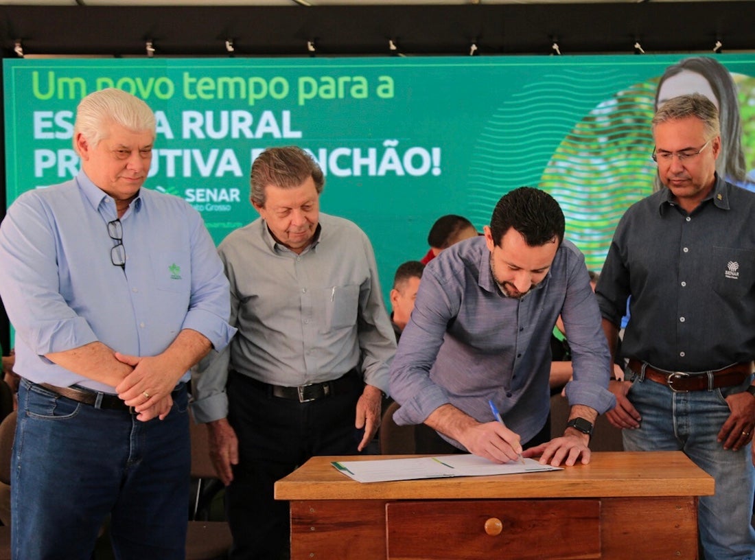Prefeito define com Senar gestão da escola rural produtiva em Nova Mutum; R$ 8 milhões