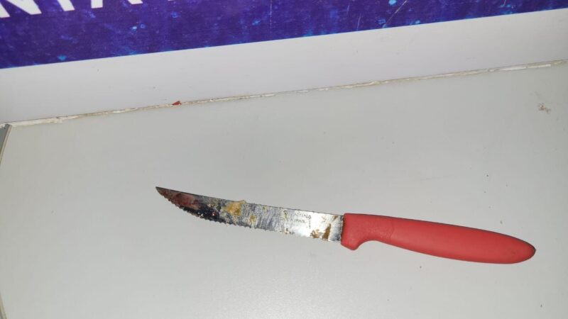 Em Guarantã do Norte homem agride mulher e a mesma desfere uma facada para se defender