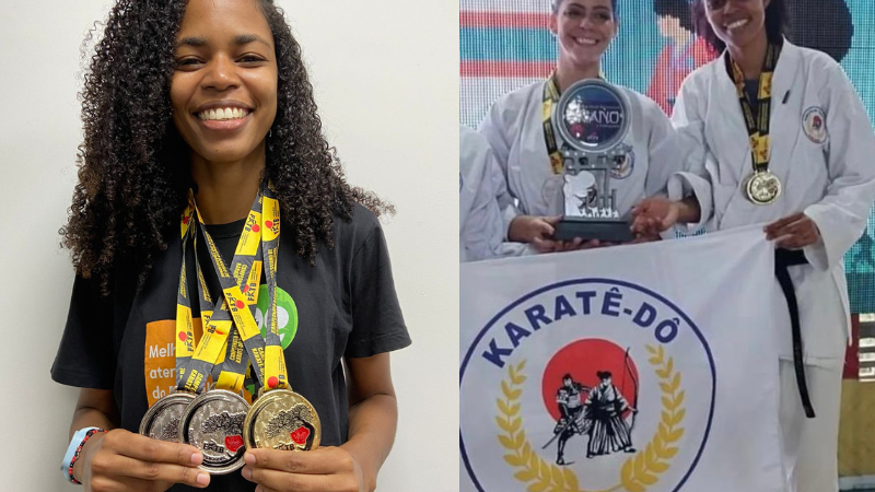 Campeã encontra no Karatê oportunidade para ter vida melhor, ser feliz e inspirar
