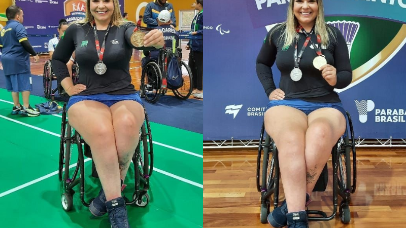 Brasiliense é ouro e prata no Circuito Nacional Parabadminton em SP