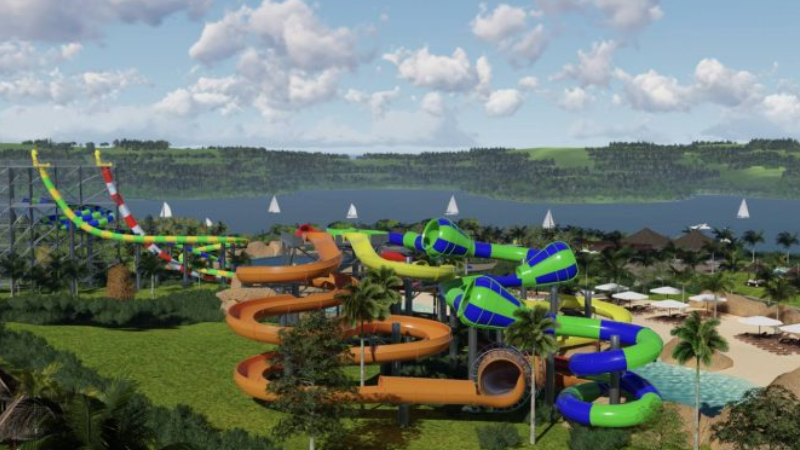 A maior praia artificial do país será no coração do Brasil. Novo parque aquático!