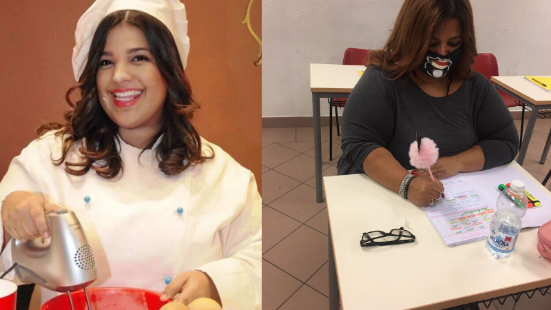 Boleira brasileira comemora 1º diploma da vida na Itália, após superar fome e prostituição