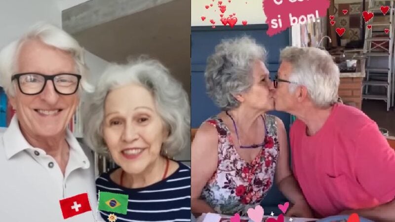 Brasileira reencontra amor suíço após 55 anos. Nunca se esqueceram