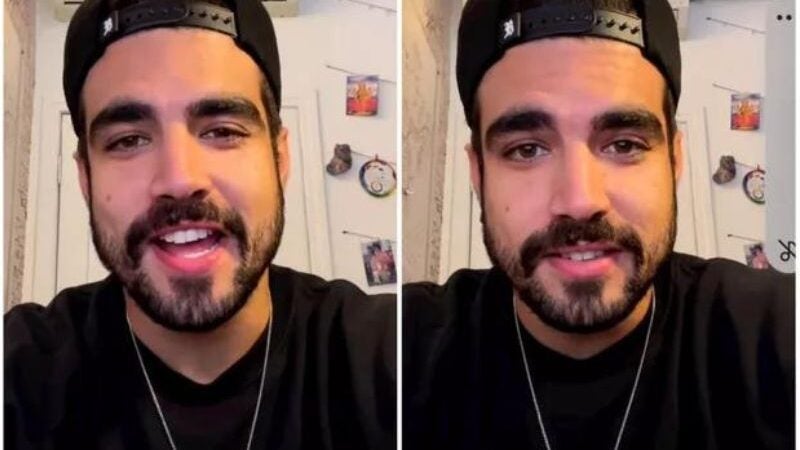 Caio Castro vai doar cestas básicas a famílias carentes após polêmica de pagar a conta