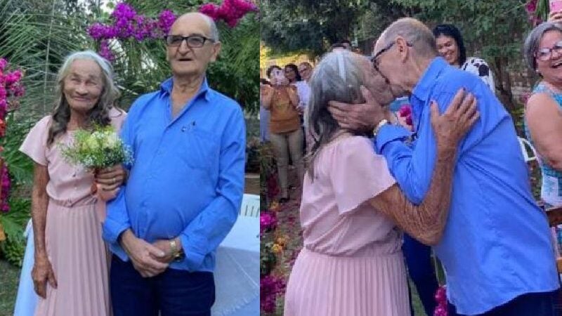 Idosos de 92 e 78 anos se apaixonam e casam após 4 meses de namoro