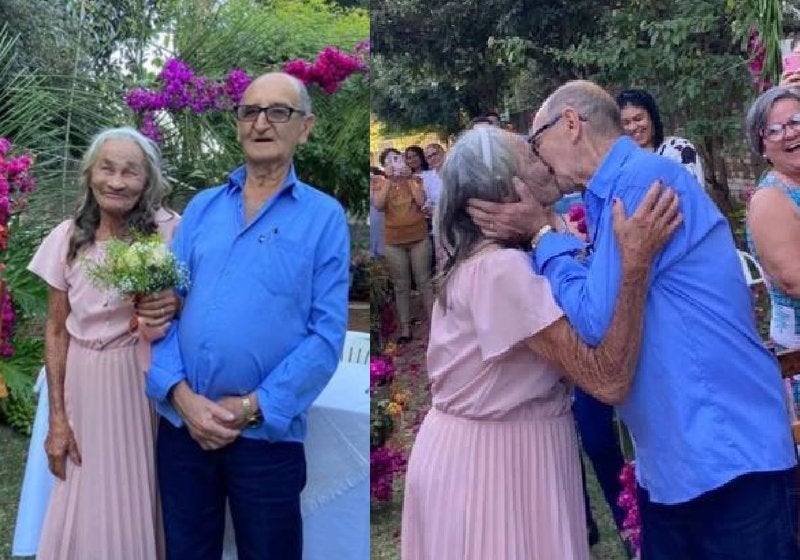 Idosos de 92 e 78 anos se apaixonam e casam após 4 meses de namoro