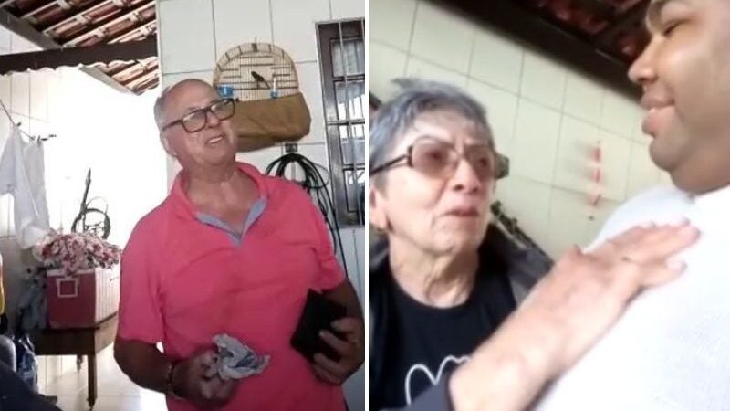Idosa chora após motorista de aplicativo devolver R$ 4 mil esquecidos no carro. VÍDEO