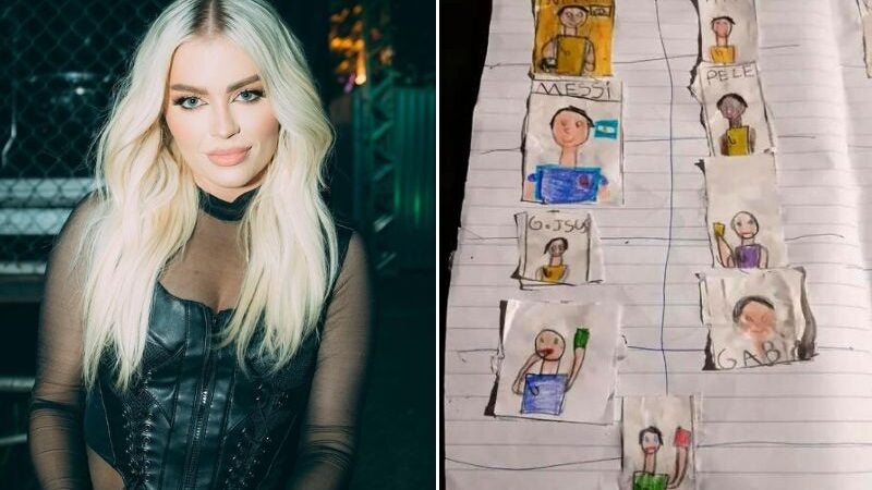 Luísa Sonza e famosos se comovem com menino que desenhou próprio álbum da Copa