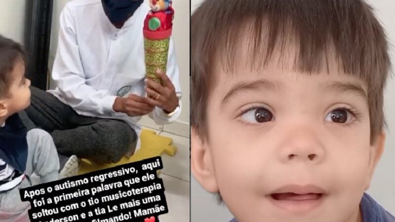 Menino autista fala pela 1ª vez em musicoterapia e mãe chora de alegria. VÍDEO