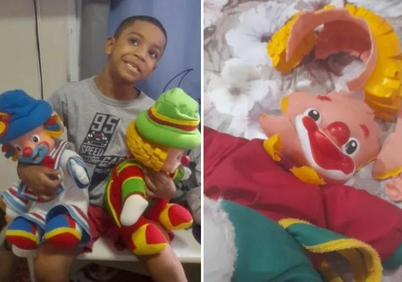 Menino que teve febre após brinquedo favorito quebrar ganha vários na web e quer retribuir