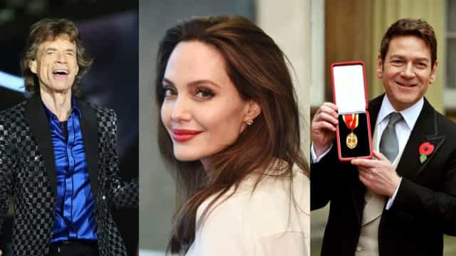 Astros e estrelas que também são Damas e Cavaleiros da Realeza